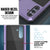 Galaxy S24 Metal Case, Heavy Duty Military Grade Armor Cover [shock proof] Full Body Hard [Purple]