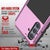 Galaxy S24 Plus Metal Case, Heavy Duty Military Grade Armor Cover [shock proof] Full Body Hard [Pink]