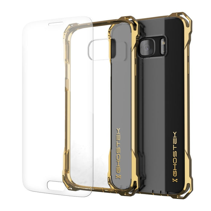 S7 Edge Case, Ghostek® Covert Gold Series Premium Impact Cover | Lifetime Warranty Exchange (Color in image: gold)