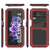 Galaxy Z Flip4 Metal Case, Heavy Duty Military Grade Armor Cover Full Body Hard [Red]