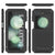 Galaxy Z Flip5 Metal Case, Heavy Duty Military Grade Armor Cover Full Body Hard [Black]