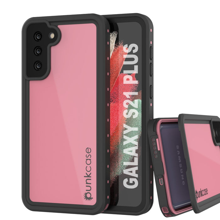 Galaxy S22+ Plus Waterproof Case PunkCase StudStar Pink Thin 6.6ft Underwater IP68 Shock/Snow Proof (Color in image: pink)