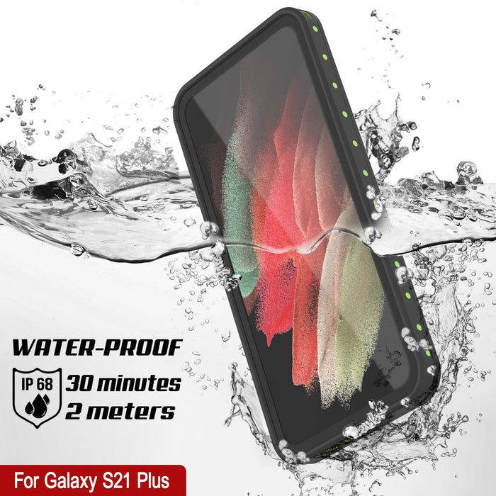 Galaxy S22+ Plus Waterproof Case PunkCase StudStar Light Green Thin 6.6ft Underwater IP68 ShockProof (Color in image: white)