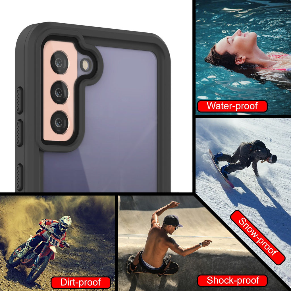 Galaxy S21 Water/Shockproof [Extreme Series] With Screen Protector Case [Black] (Color in image: Teal)