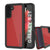 Galaxy S22 Waterproof Case PunkCase StudStar Red Thin 6.6ft Underwater IP68 Shock/Snow Proof (Color in image: red)
