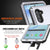Galaxy Note 10  Case, PUNKcase Metallic White Shockproof  Slim Metal Armor Case [White] (Color in image: black)