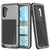 Galaxy Note 10  Case, PUNKcase Metallic Silver Shockproof  Slim Metal Armor Case [Silver] (Color in image: silver)