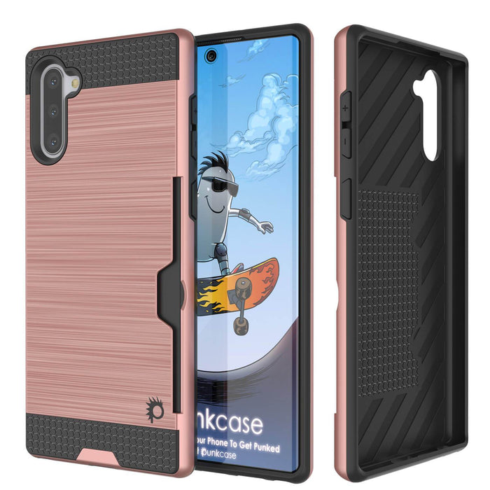 Galaxy Note 10+ Plus Case, PUNKcase [SLOT Series] Slim Fit  Samsung Note 10+ Plus [Rose Gold] (Color in image: Rose Gold)