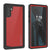 Galaxy Note 10 Waterproof Case, Punkcase Studstar Red Series Thin Armor Cover (Color in image: red)