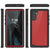 Galaxy Note 10 Waterproof Case, Punkcase Studstar Red Series Thin Armor Cover (Color in image: light blue)