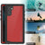Galaxy Note 10 Waterproof Case, Punkcase Studstar Red Series Thin Armor Cover (Color in image: pink)