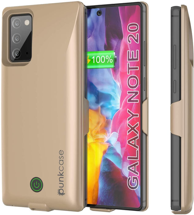 Galaxy Note 20 6000mAH Battery Charger PunkJuice 2.0 Slim Case [Gold] (Color in image: Gold)
