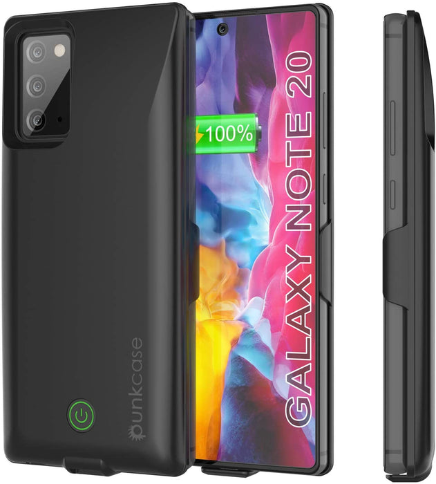 Galaxy Note 20 6000mAH Battery Charger PunkJuice 2.0 Slim Case [Black] (Color in image: Black)