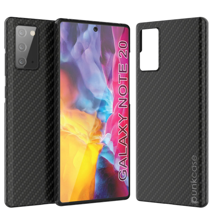 Galaxy Note 20 Case, Punkcase CarbonShield, Heavy Duty & Ultra Thin Cover (Color in image: Black)