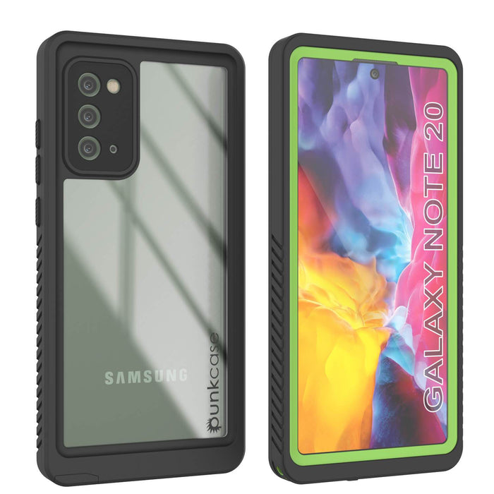 Galaxy Note 20 Case, Punkcase [Extreme Series] Armor Cover W/ Built In Screen Protector [Light Green] (Color in image: Light green)
