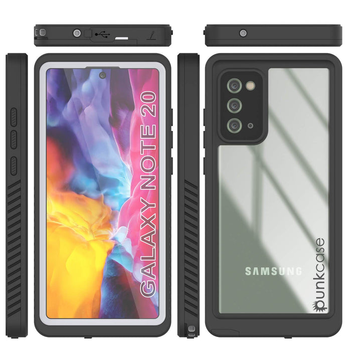 Galaxy Note 20 Case, Punkcase [Extreme Series] Armor Cover W/ Built In Screen Protector [White] (Color in image: teal)