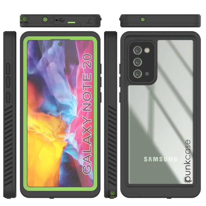 Galaxy Note 20 Case, Punkcase [Extreme Series] Armor Cover W/ Built In Screen Protector [Light Green] (Color in image: Teal)