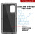 Galaxy Note 20  Case, PUNKcase Metallic Silver Shockproof  Slim Metal Armor Case [Silver] (Color in image: black)