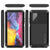 Galaxy Note 20 Case, PUNKcase Metallic Black Shockproof  Slim Metal Armor Case [Black] (Color in image: white)