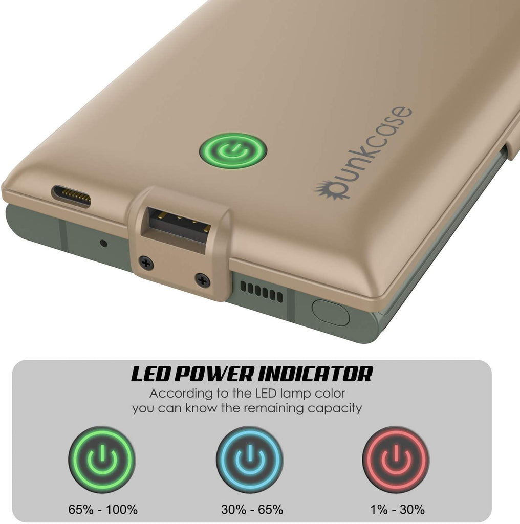 Galaxy Note 20 Ultra 6000mAH Battery Charger PunkJuice 2.0 Slim Case [Gold] (Color in image: Rose-Gold)