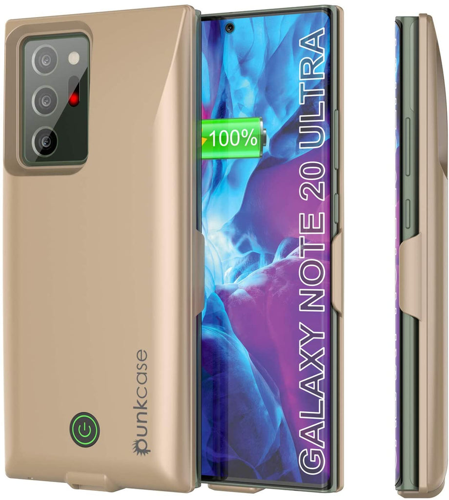 Galaxy Note 20 Ultra 6000mAH Battery Charger PunkJuice 2.0 Slim Case [Gold] (Color in image: Gold)