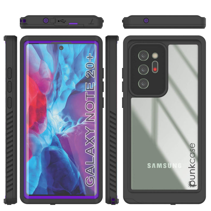 Galaxy Note 20 Ultra Case, Punkcase [Extreme Series] Armor Cover W/ Built In Screen Protector [Purple] (Color in image: Light green)