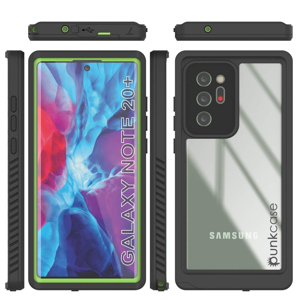 Galaxy Note 20 Ultra Case, Punkcase [Extreme Series] Armor Cover W/ Built In Screen Protector [Light Green] (Color in image: Teal)