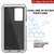 Galaxy Note 20 Ultra  Case, PUNKcase Metallic White Shockproof  Slim Metal Armor Case [White] (Color in image: black)