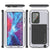 Galaxy Note 20 Ultra  Case, PUNKcase Metallic White Shockproof  Slim Metal Armor Case [White] (Color in image: gold)