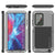 Galaxy Note 20 Ultra  Case, PUNKcase Metallic Silver Shockproof  Slim Metal Armor Case [Silver] (Color in image: white)