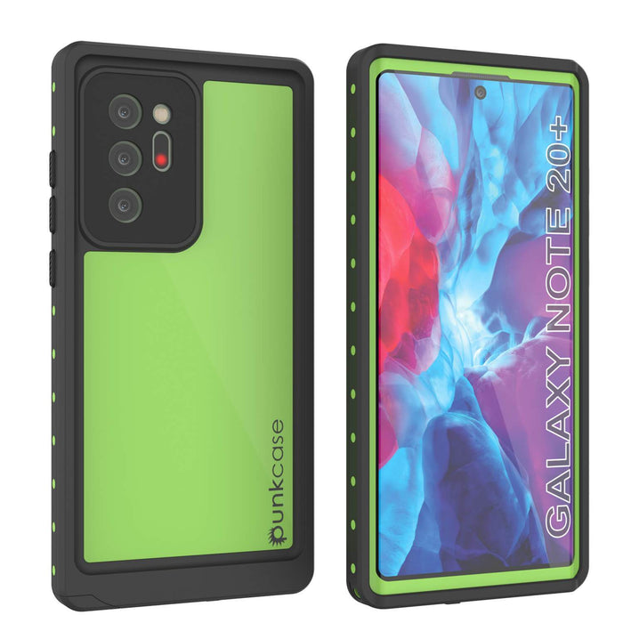 Galaxy Note 20 Ultra Waterproof Case, Punkcase Studstar Light Green Thin Armor Cover (Color in image: light green)