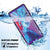 Galaxy Note 20 Ultra Waterproof Case, Punkcase Studstar Purple Series Thin Armor Cover (Color in image: black)