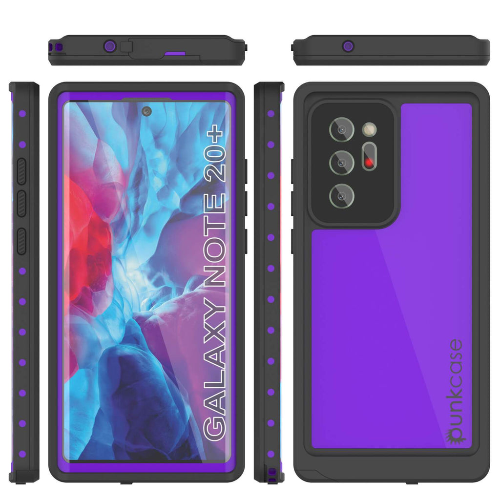 Galaxy Note 20 Ultra Waterproof Case, Punkcase Studstar Purple Series Thin Armor Cover (Color in image: teal)