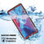 Galaxy Note 20 Ultra Waterproof Case, Punkcase Studstar Red Series Thin Armor Cover (Color in image: black)