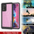 Galaxy Note 20 Waterproof Case, Punkcase Studstar Pink Thin Armor Cover (Color in image: light blue)
