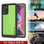 Galaxy Note 20 Waterproof Case, Punkcase Studstar Light Green Thin Armor Cover (Color in image: light blue)