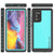 Galaxy Note 20 Waterproof Case, Punkcase Studstar Series Teal Thin Armor Cover (Color in image: light blue)