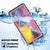 Galaxy Note 20 Waterproof Case, Punkcase Studstar Pink Thin Armor Cover (Color in image: black)