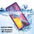Galaxy Note 20 Waterproof Case, Punkcase Studstar Purple Series Thin Armor Cover (Color in image: black)