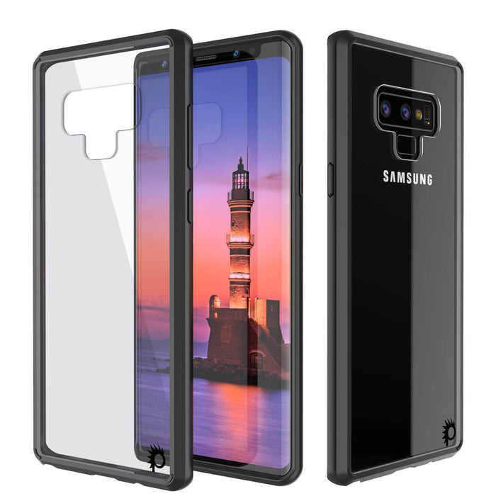 Galaxy Note 9 Case, PUNKcase [LUCID 2.0 Series] [Slim Fit] Armor Cover W/Integrated Anti-Shock System [Black] (Color in image: Black)