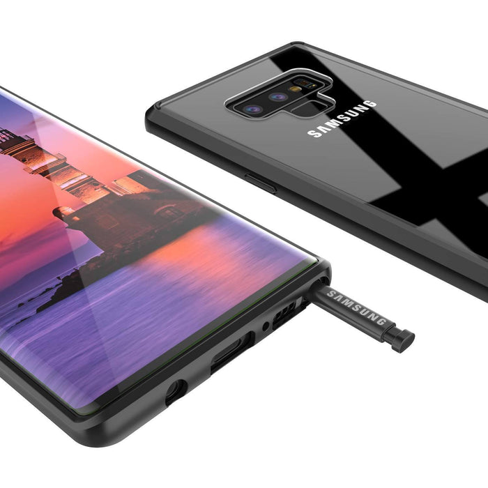 Galaxy Note 9 Case, PUNKcase [LUCID 2.0 Series] [Slim Fit] Armor Cover W/Integrated Anti-Shock System [Black] (Color in image: Clear)