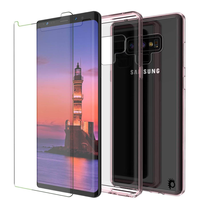 Galaxy Note 9 Case, PUNKcase [LUCID 2.0 Series] [Slim Fit] Armor Cover W/Integrated Anti-Shock System [Crystal Pink] (Color in image: White)