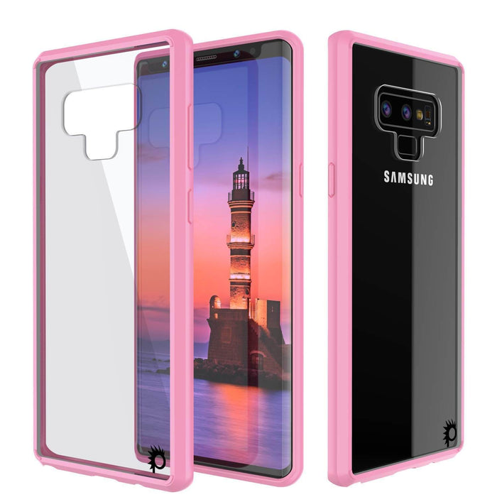 Galaxy Note 9 Case, PUNKcase [LUCID 2.0 Series] [Slim Fit] Armor Cover W/Integrated Anti-Shock System [Pink] (Color in image: Black)