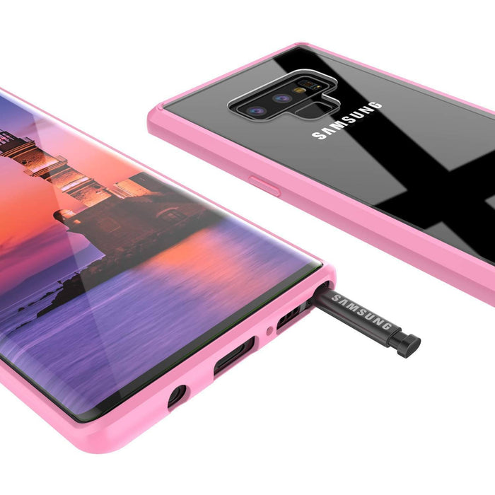 Galaxy Note 9 Case, PUNKcase [LUCID 2.0 Series] [Slim Fit] Armor Cover W/Integrated Anti-Shock System [Pink] (Color in image: Pink)