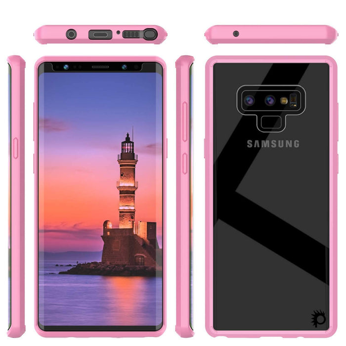Galaxy Note 9 Case, PUNKcase [LUCID 2.0 Series] [Slim Fit] Armor Cover W/Integrated Anti-Shock System [Pink] (Color in image: Purple)