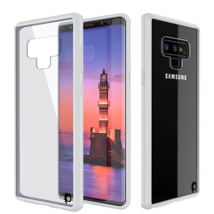 Galaxy Note 9 Case, PUNKcase [LUCID 2.0 Series] [Slim Fit] Armor Cover W/Integrated Anti-Shock System [White] (Color in image: Black)