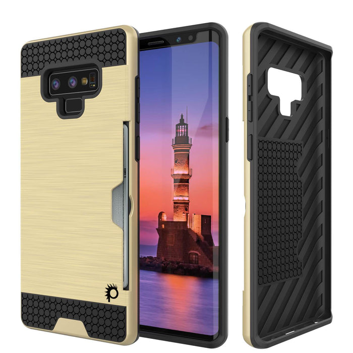 Galaxy Note 9 Case, PUNKcase [SLOT Series] Slim Fit  Samsung Note 9 [Gold] (Color in image: Gold)
