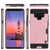 Galaxy Note 9 Case, PUNKcase [SLOT Series] Slim Fit  Samsung Note 9 [Rose Gold] (Color in image: Navy)