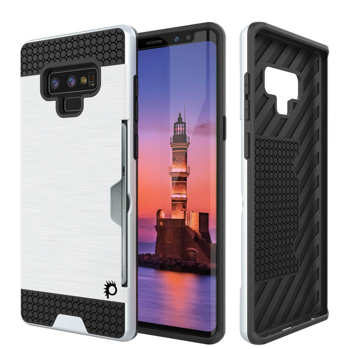 Galaxy Note 9 Case, PUNKcase [SLOT Series] Slim Fit  Samsung Note 9 [White] (Color in image: White)