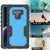 Punkcase Galaxy Note 9 Waterproof Case [Navy Seal Extreme Series] Armor Cover W/ Built In Screen Protector [Light Blue] (Color in image: White)